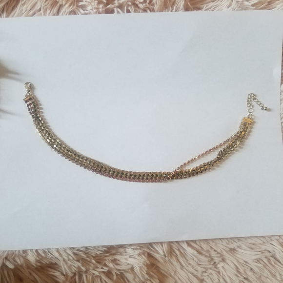 urban outfitters 4 strand multi colored choker - Picture 2 of 4